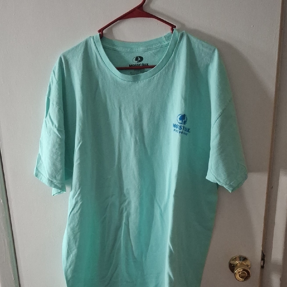 Mossy Oak Men's Light Blue Tee